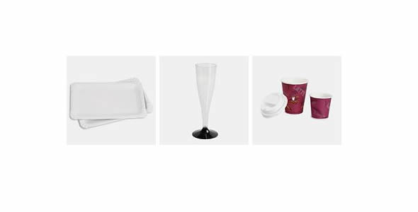 Einweggeschirr für KMU, Firmen hier online bestellen und kaufen