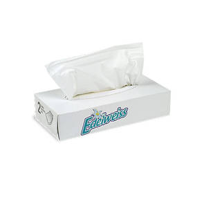 osmetiktücher Edelweiss 2-lagig, hochweiss, für Firmen, hier bestellen