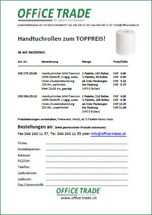 Handtuch Rollen zum Toppreis